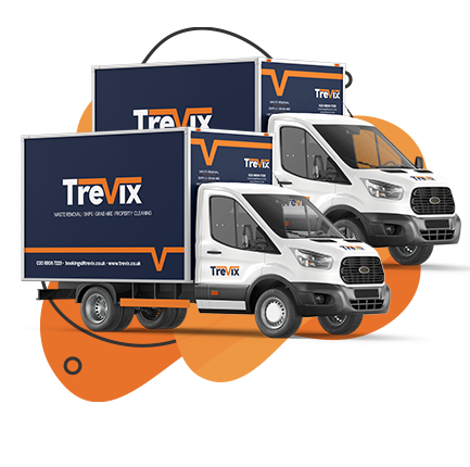 Trevix Vans with Branding for Waste Removal